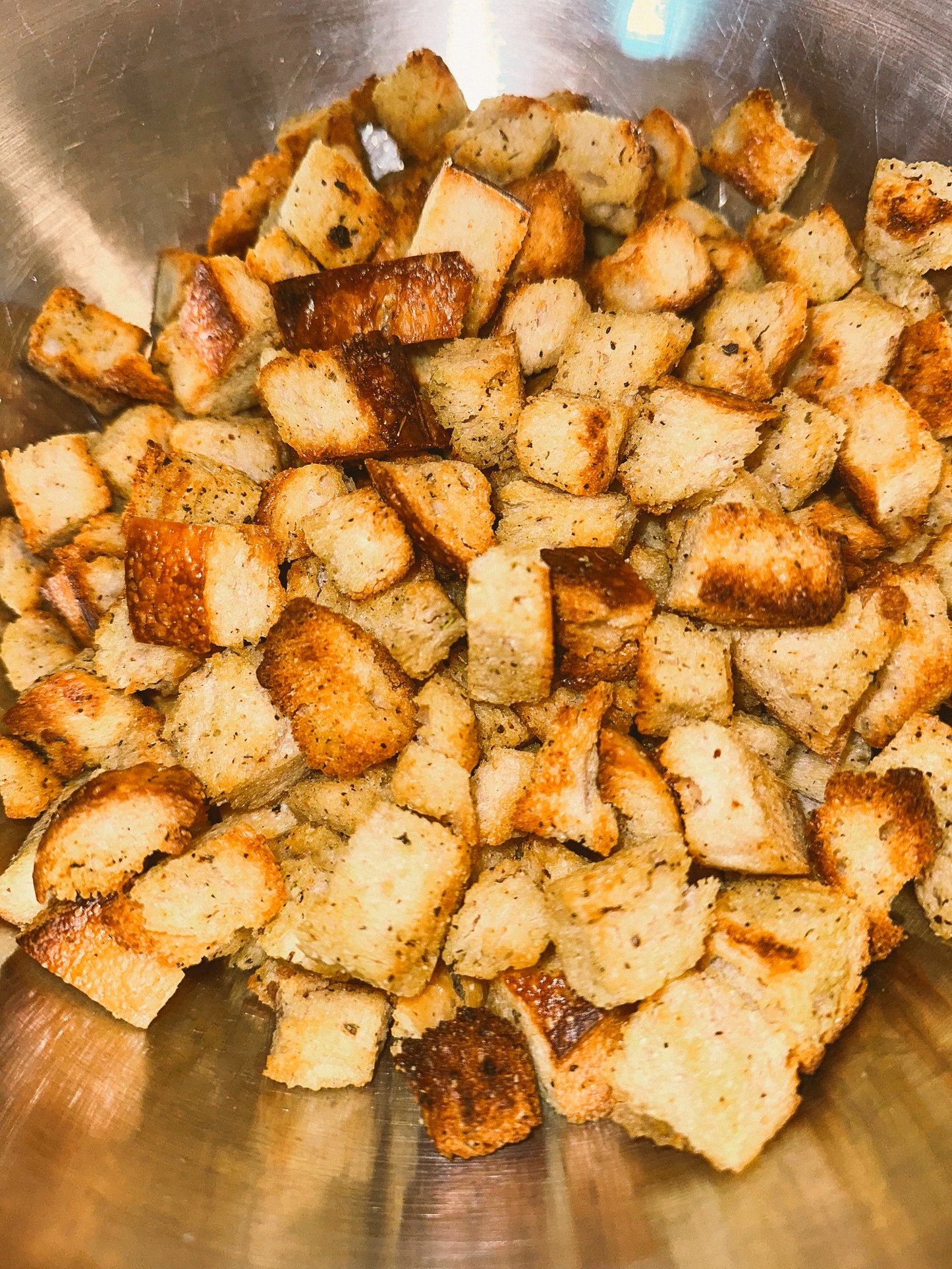 Season Sourdough Croutons