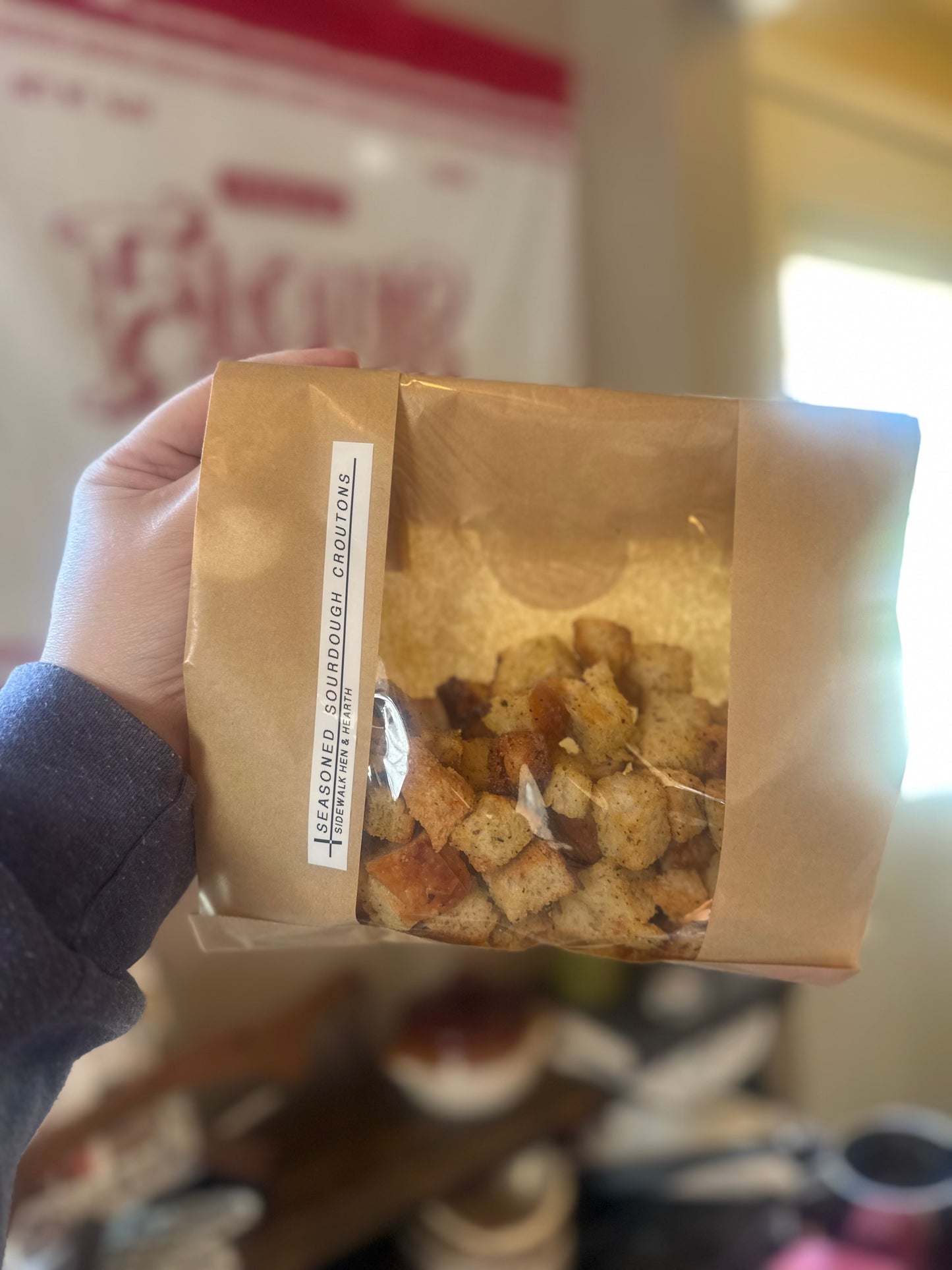 Season Sourdough Croutons