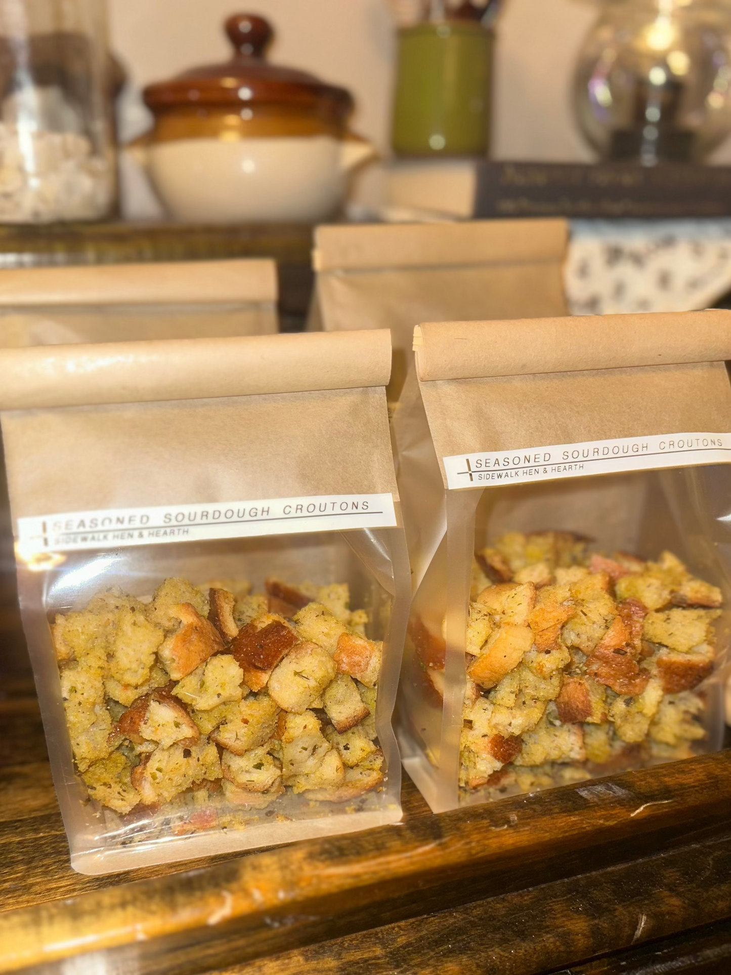 Season Sourdough Croutons
